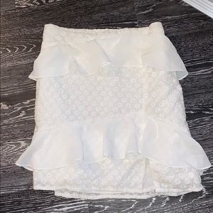 Privacy Please white mini skirt